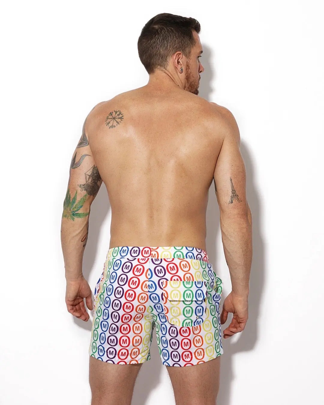 SWIM SHORT PRIDE WHITE MOUNDERWEAR