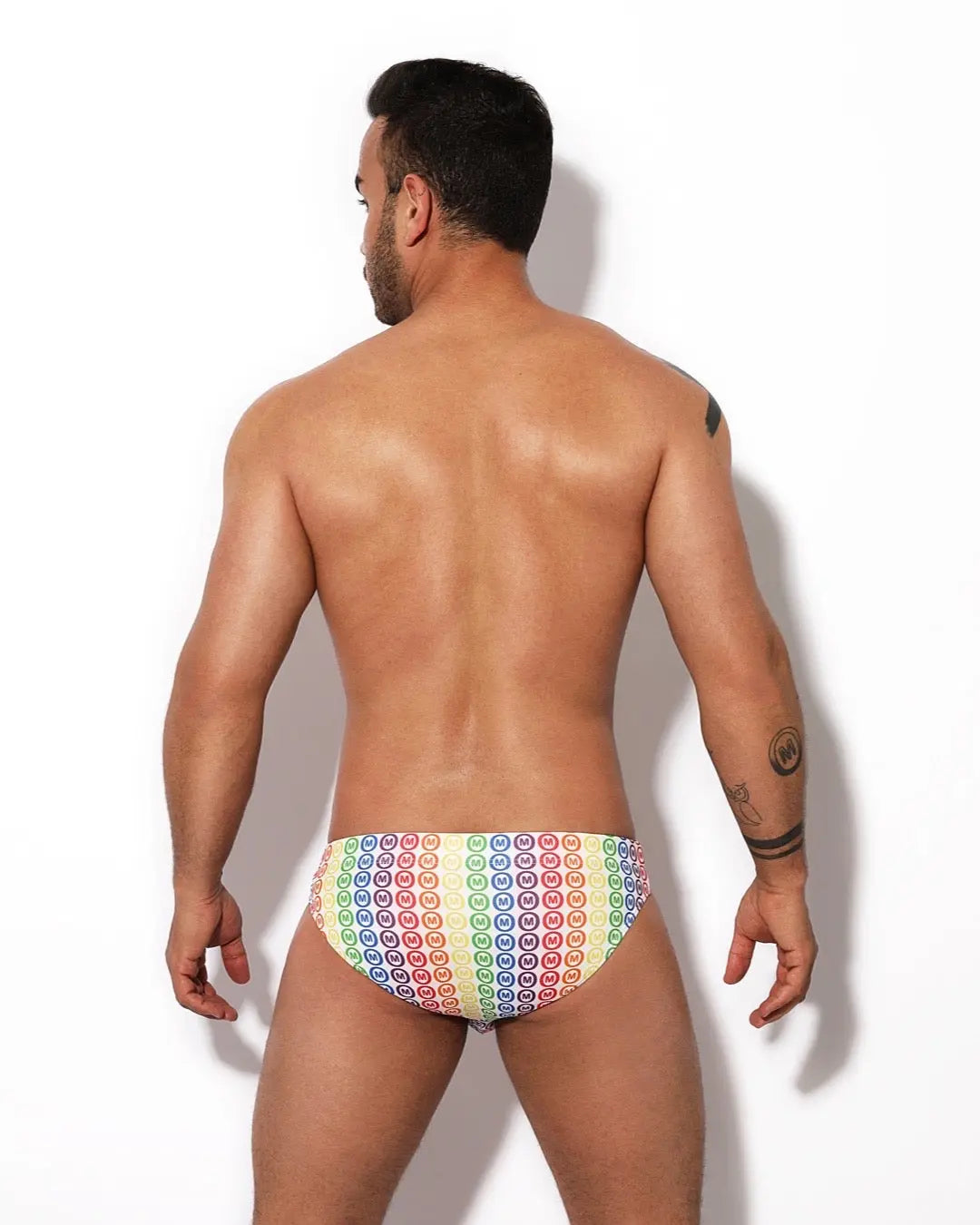 SWIM BRIEF PRIDE WHITE MOUNDERWEAR