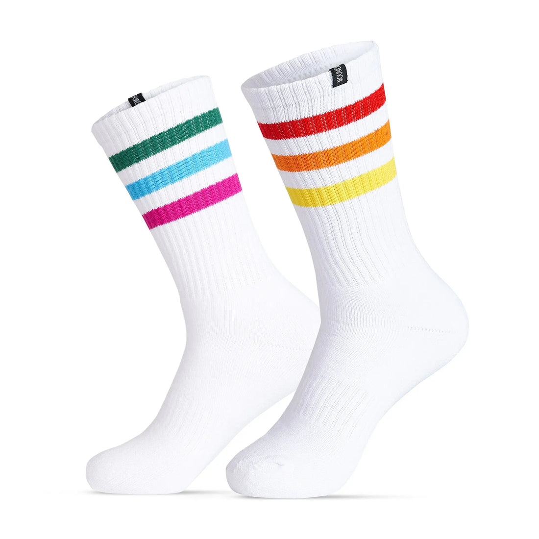 PRIDE STRIPE ATHLETIC CREW SOCKS MOUNDERWEAR