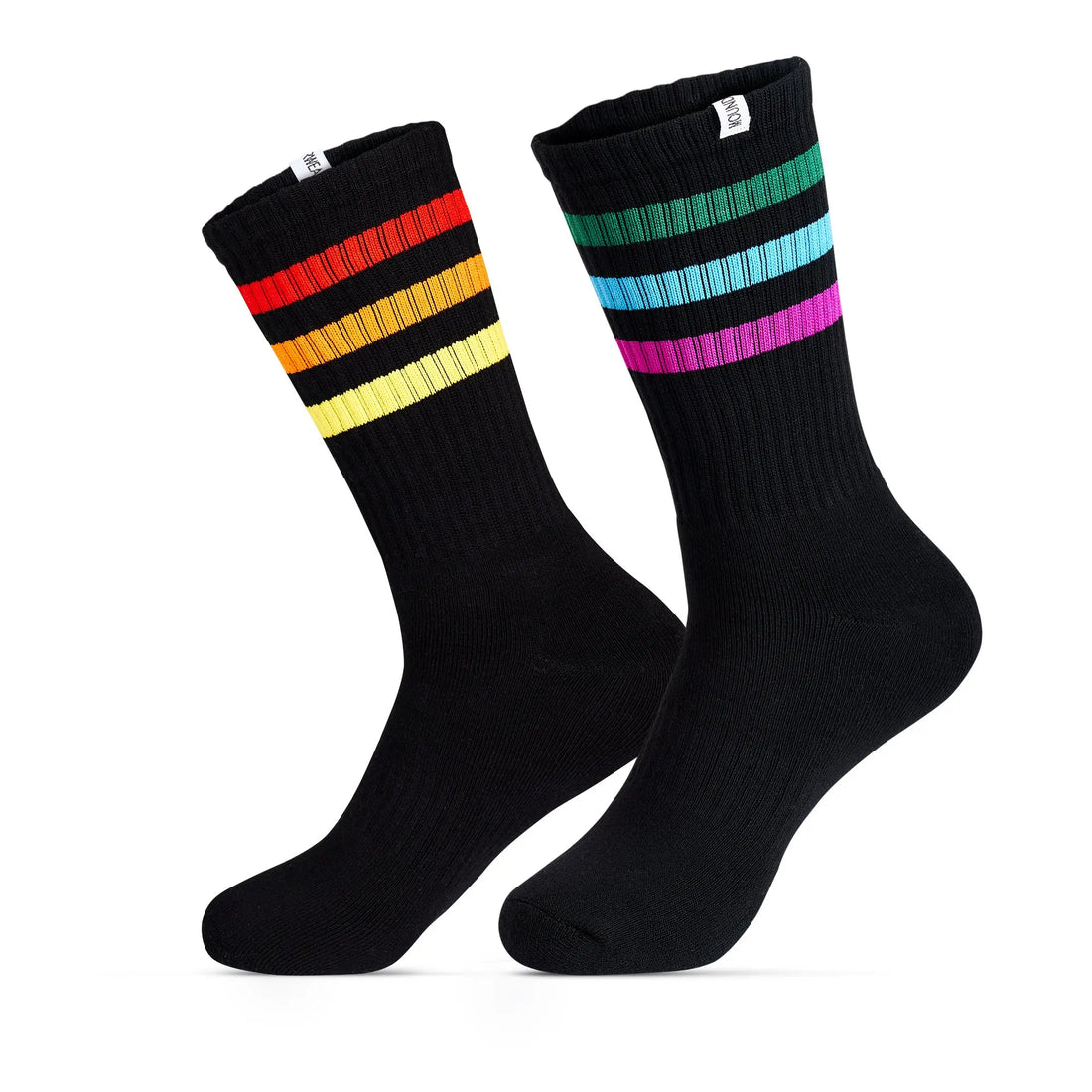 PRIDE STRIPE ATHLETIC CREW SOCKS MOUNDERWEAR