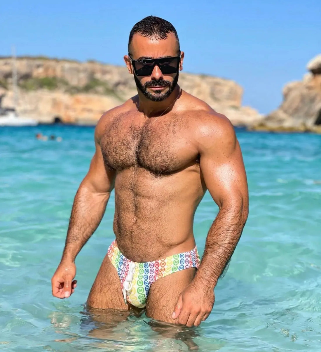 SWIM BRIEF PRIDE WHITE MOUNDERWEAR