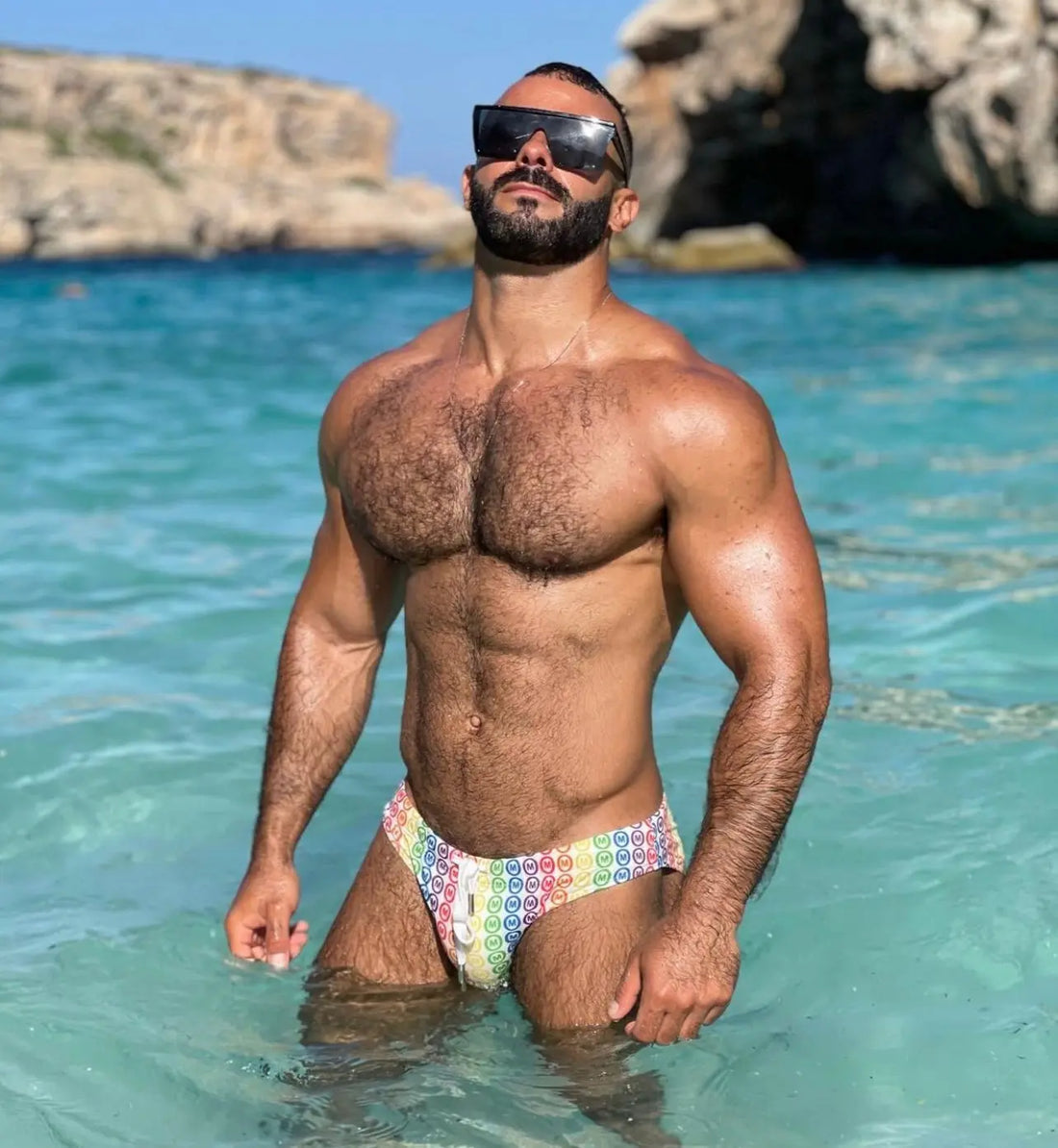 SWIM BRIEF PRIDE WHITE MOUNDERWEAR